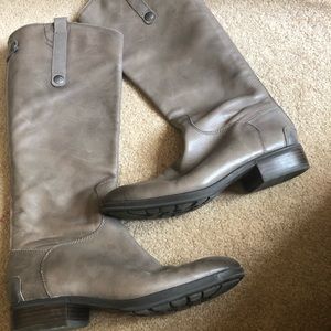 Sam Edelman Penny Leather Riding Boot Grey
